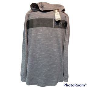 NWT Under Armour Men's XL Hooded T-Shirt Dark Gray